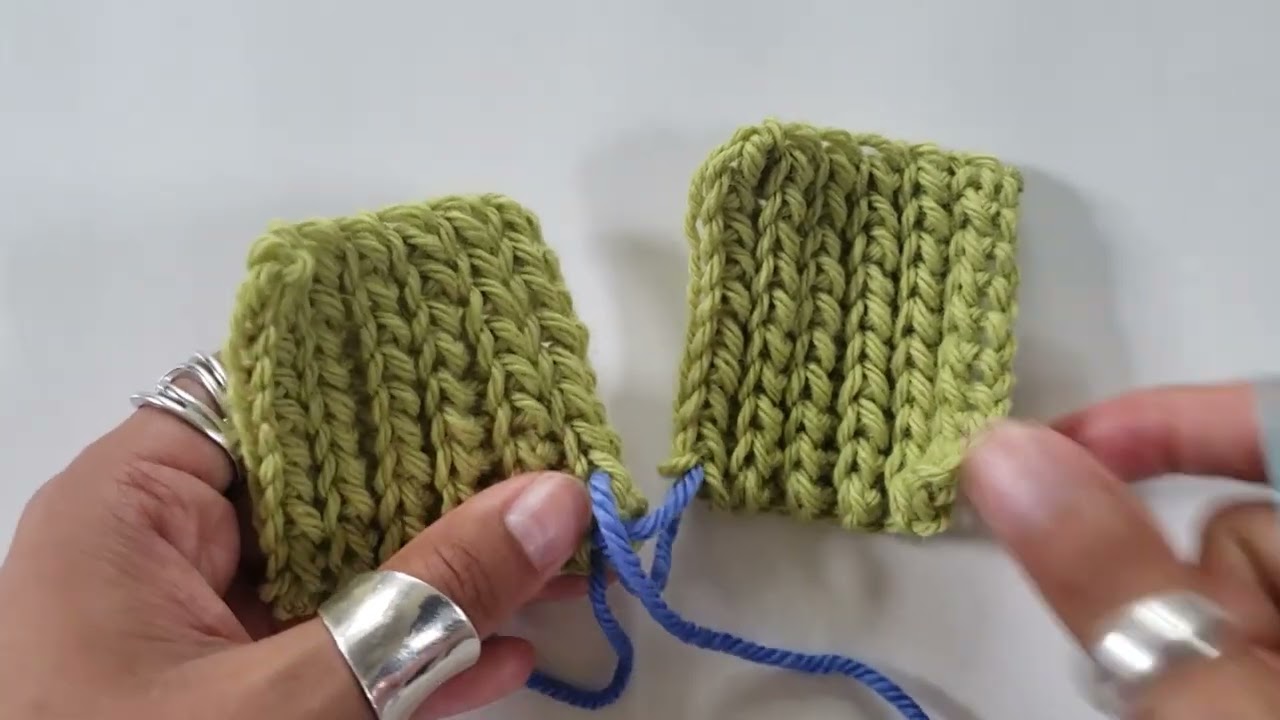 How to Work a Vertical Invisible Seam for Crochet Ribbing