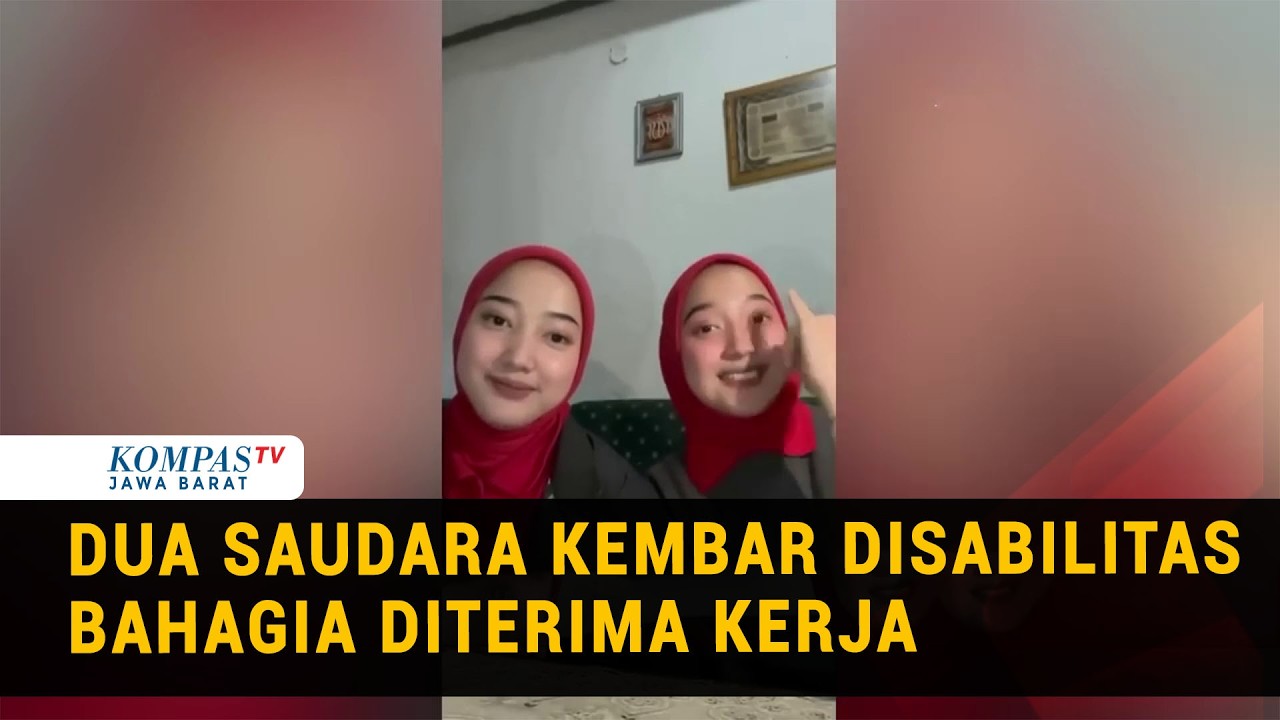 Viral di Medsos, Dua Saudara Kembar Perempuan Disabilitas Diterima Kerja di Bandung