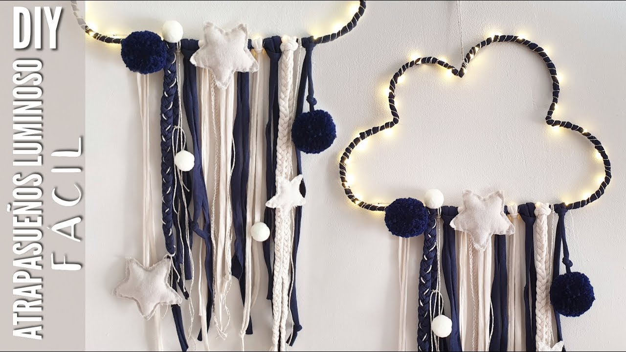 Como hacer atrapasueños LUMINOSO | Atrapasueños FÁCIL | TENDENCIAS DECORATIVAS 2019