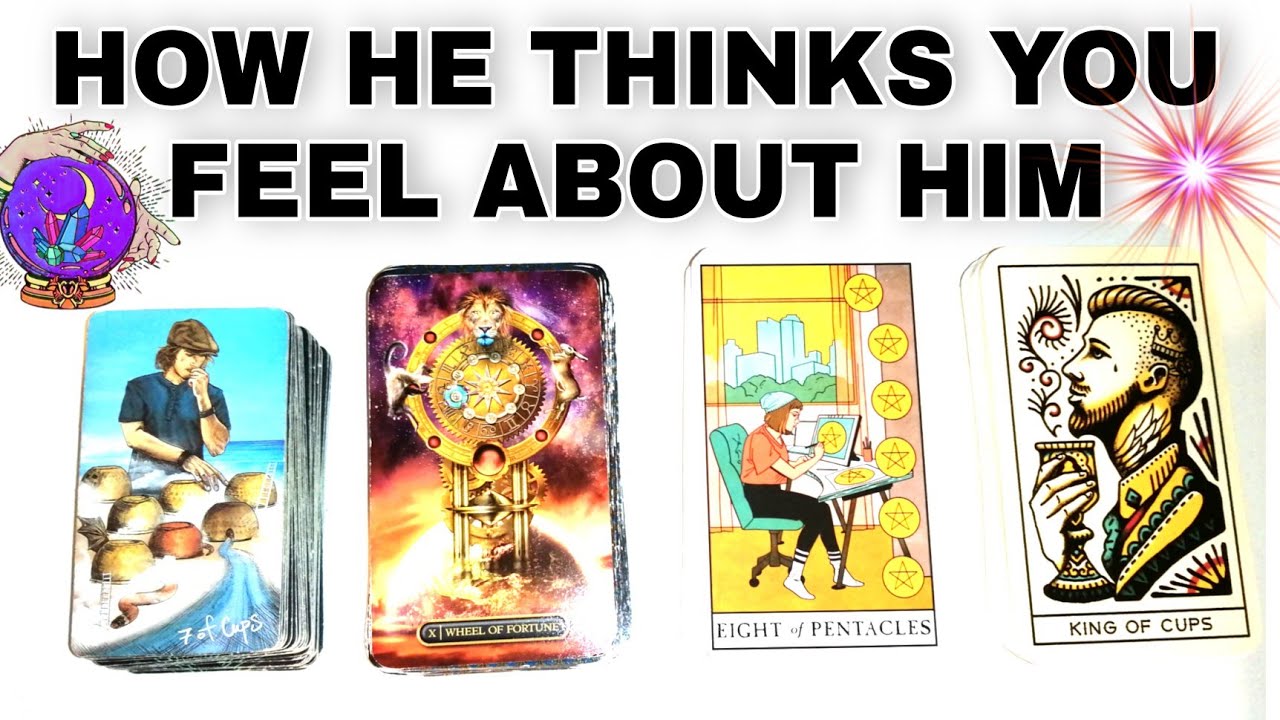 ❤️HOW HE THINKS YOU FEEL ABOUT HIM ❤️Pick a card tarot reading.