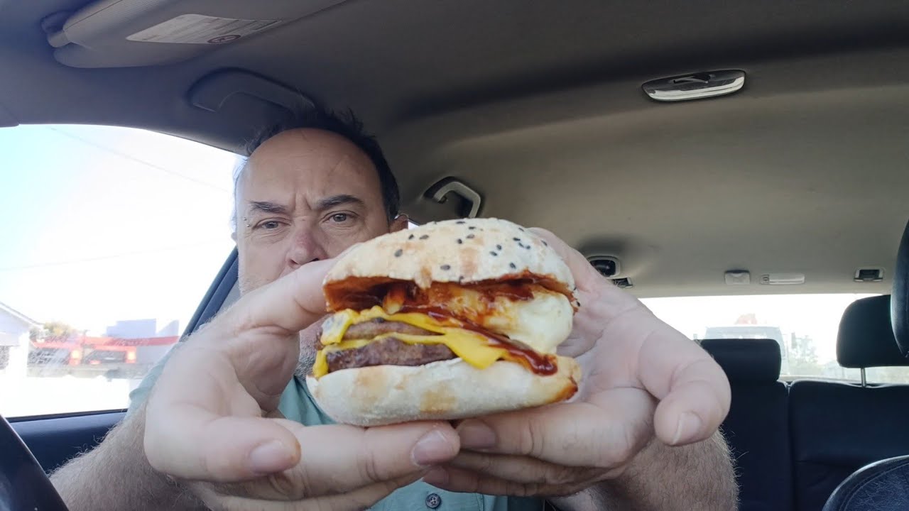 DOUBLE Sausage and Egg Turkish Brekky Roll Review @HJsAustralia - Big Breakfast Energy! 🍳🥯🔥