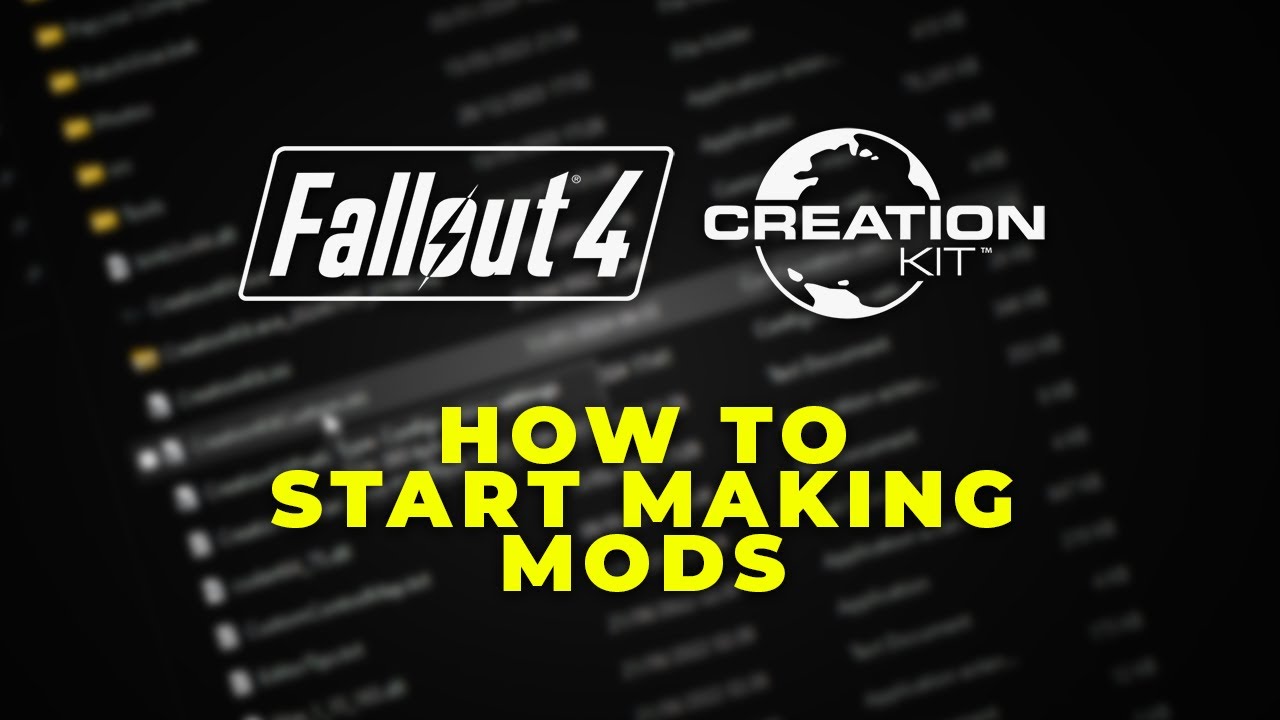 Создавайте собственные моды в Fallout 4: Настройка!