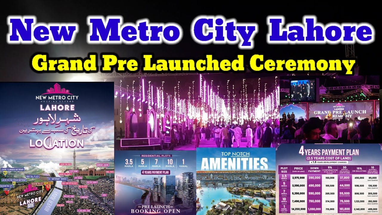 New Metro City Lahore | Grand Pre Launched Ceremony | Expo Center