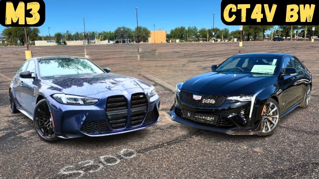 Сравнение седанов с механической коробкой передач: BMW M3 2026 года против CT4V Blackwing!