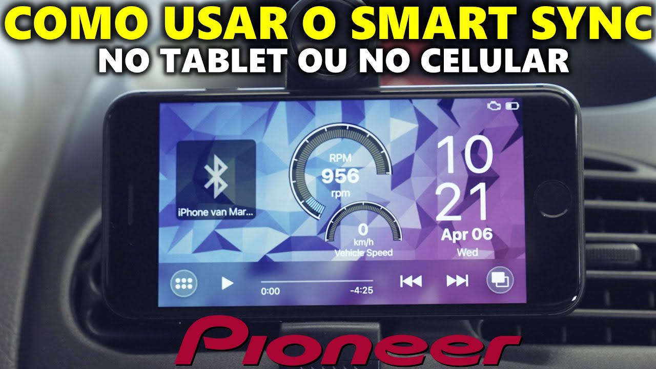 Como conectar e mostrando as funções do app Smart Sync da Pioneer | MHV - X3000