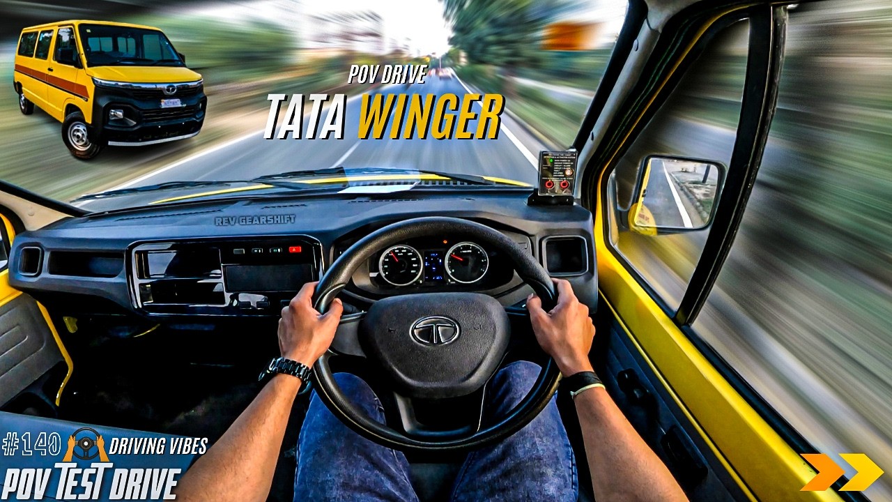 2026 TATA WINGER SCHOOL VAN | 2.2L 99HP | POV Drive #139 | WINGER | 4K | REV GEARSHIFT #winger #van