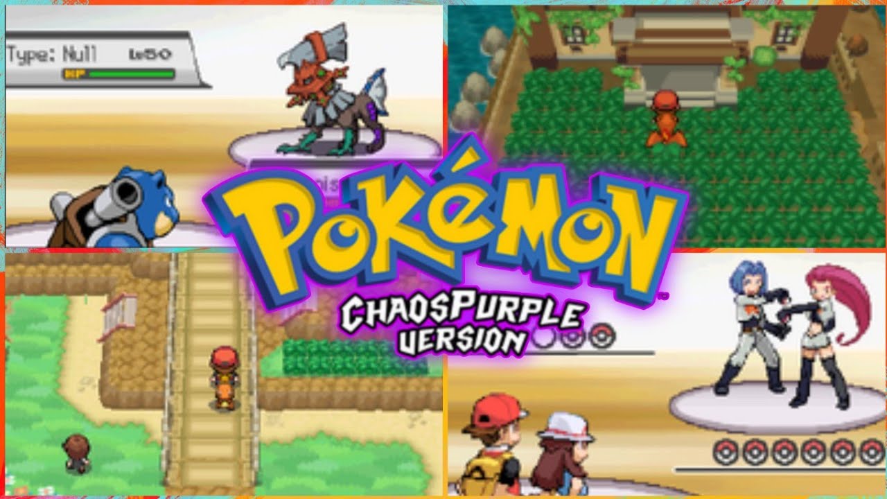 Pokémon Chaos Purple Hack Rom NDS Con Nueva historia, Gráficos 5 Gen, Tipo Hada, PKM 1-9 Gen y Más