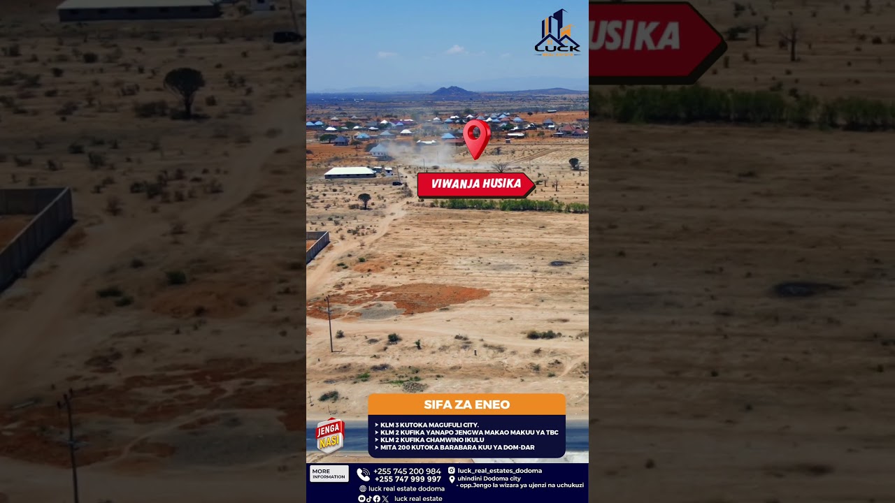 VIWANJA VINAUZWA MTUMBA DODOMA | MAGUFULI CITY KAMA ULAYA  #property #realestate #magufulicity