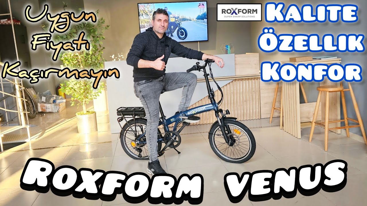 Roxform Venüs Katlanır Elektrikli Bisiklet Kutu Açılımı ve Performans Sürüşü,Uygun Fiyat ebike 