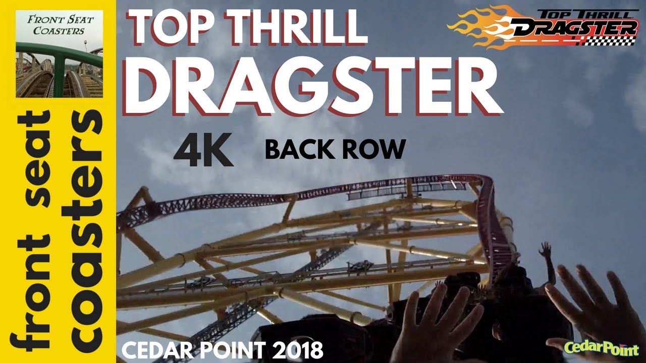Top Thrill Dragster 4K POV Cedar Point 2018 Roller Coaster Back Seat On-Ride