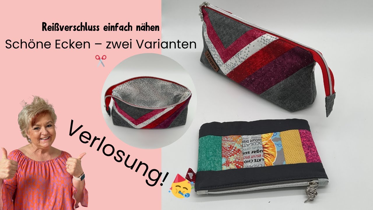 Reißverschluss sauber einnähen – so klappt’s garantiert! | 2 Varianten mit schönen Ecken ✨