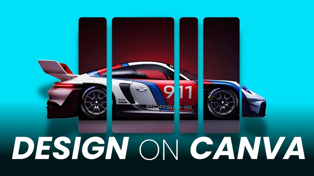 Make this Stunning Car Design using CANVA Pro | Canva Pro Tutorial | Canva Tutorial for Beginners