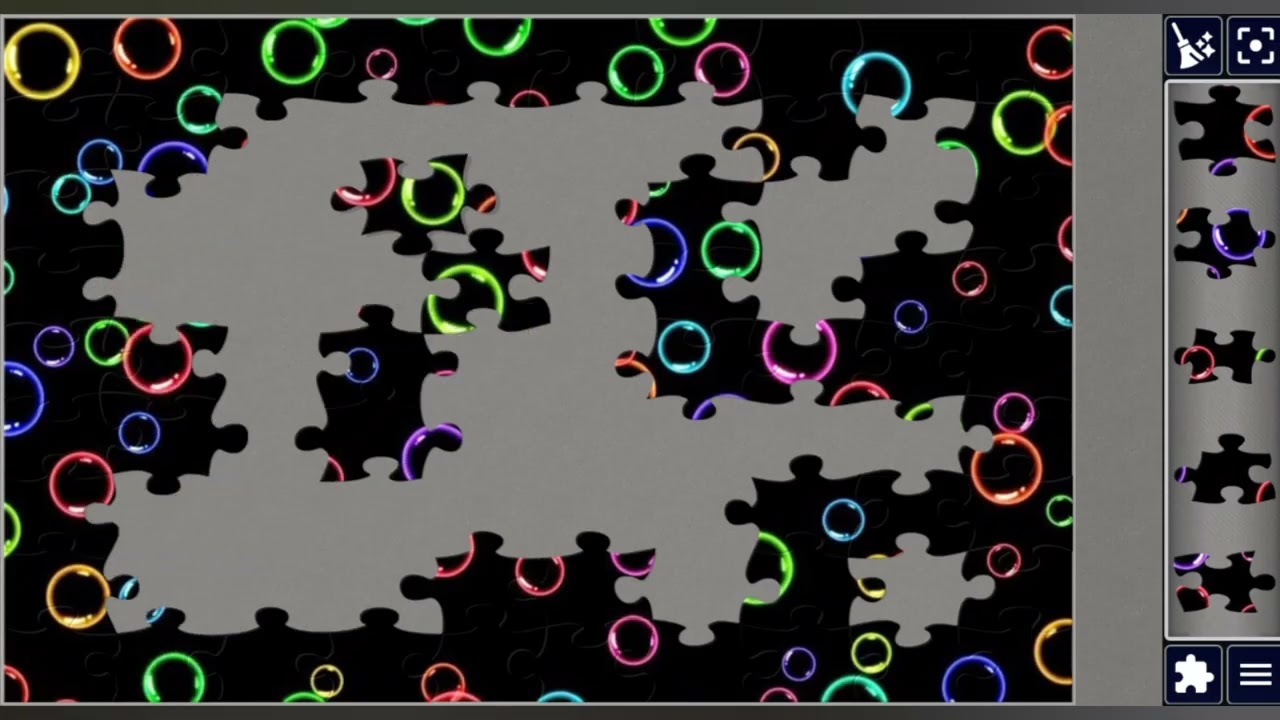 Glowing Rainbow Bubbles🌈🫧🌟🧩 beautiful jigsaw puzzle 🧩//