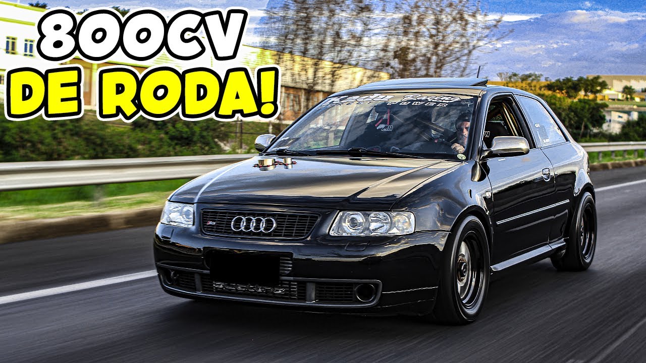 NÃO ASSISTA ESSE VÍDEO ISSO É ESCROTO 💀 AUDI S3 DE 800CV DE RODA