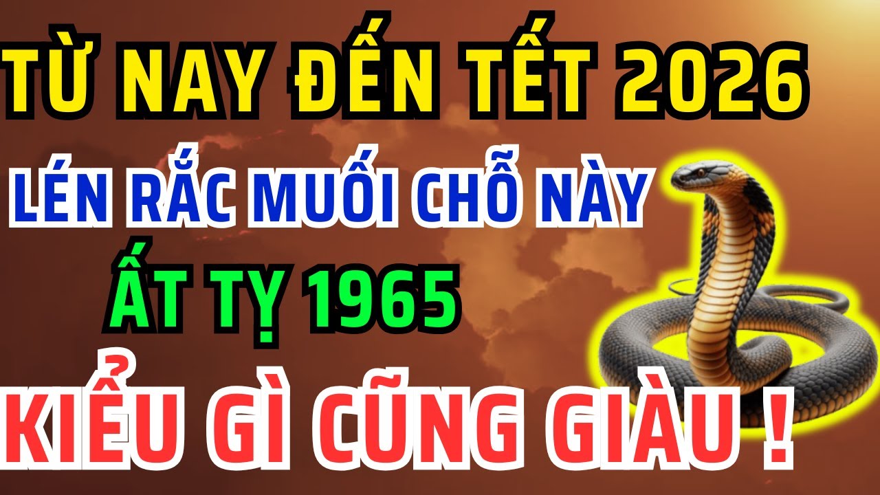 Từ Nay Đến Tết, Ất Tỵ 1965 Lén Rắc 1 Nắm Muối Vào Chỗ Này Giàu Lên Trông Thấy, Trúng Lớn Đổi Đời!