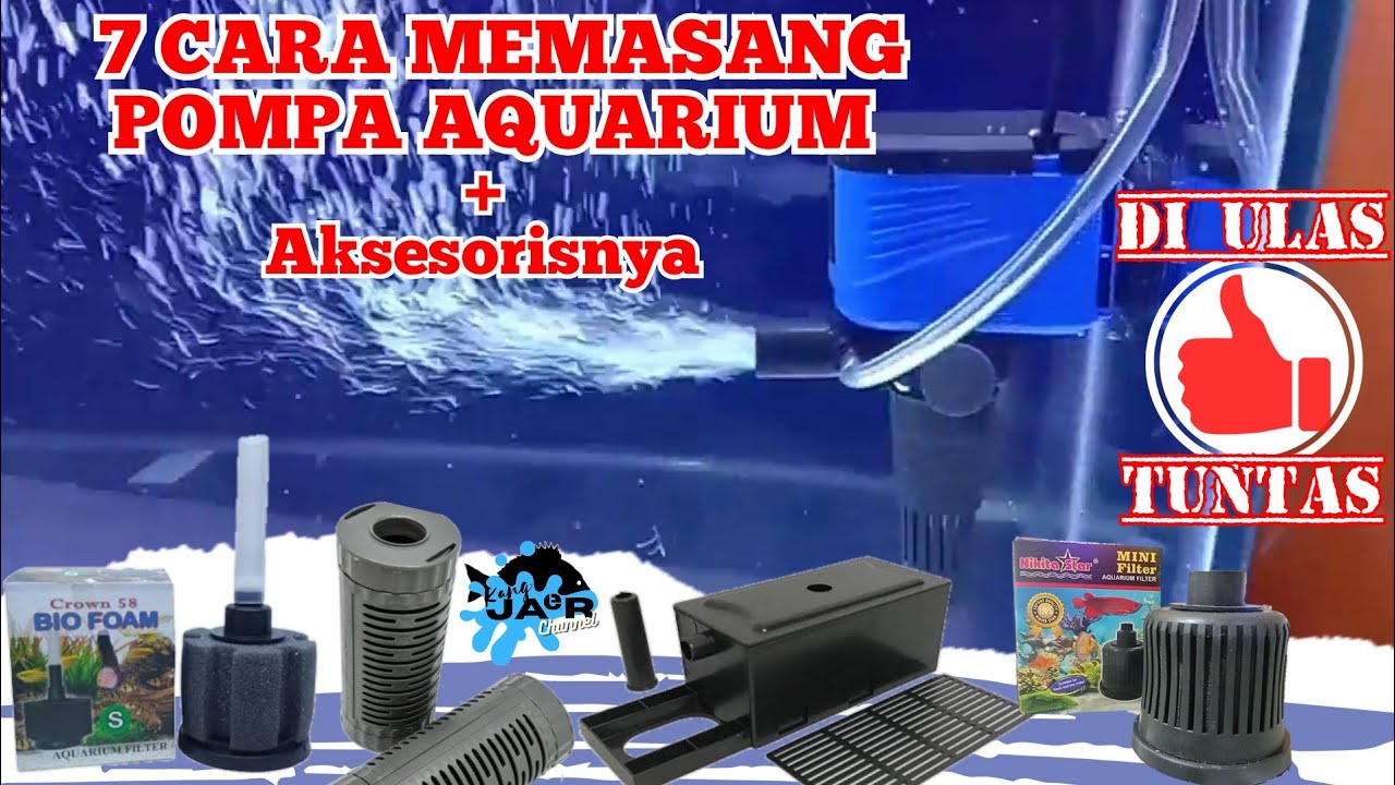 Cara memasang Pompa Aquarium power head Lengkap - power head Gelembung udara [ kang Jaer Channel ]