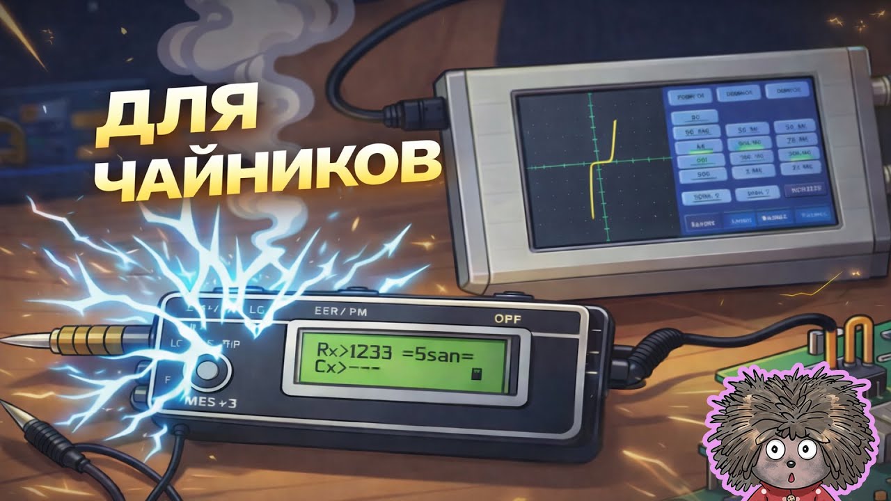 Необычный ремонт Мирон63 ESR-метра: секретное оружие сигнатурного анализатора!