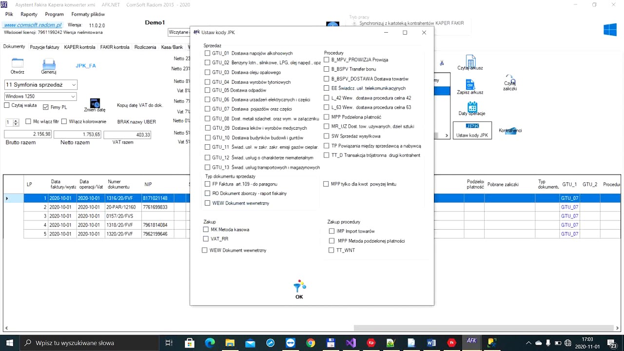 Konwerter plików xml do WAPRO FAKIR KAPER INSTRUKCJA