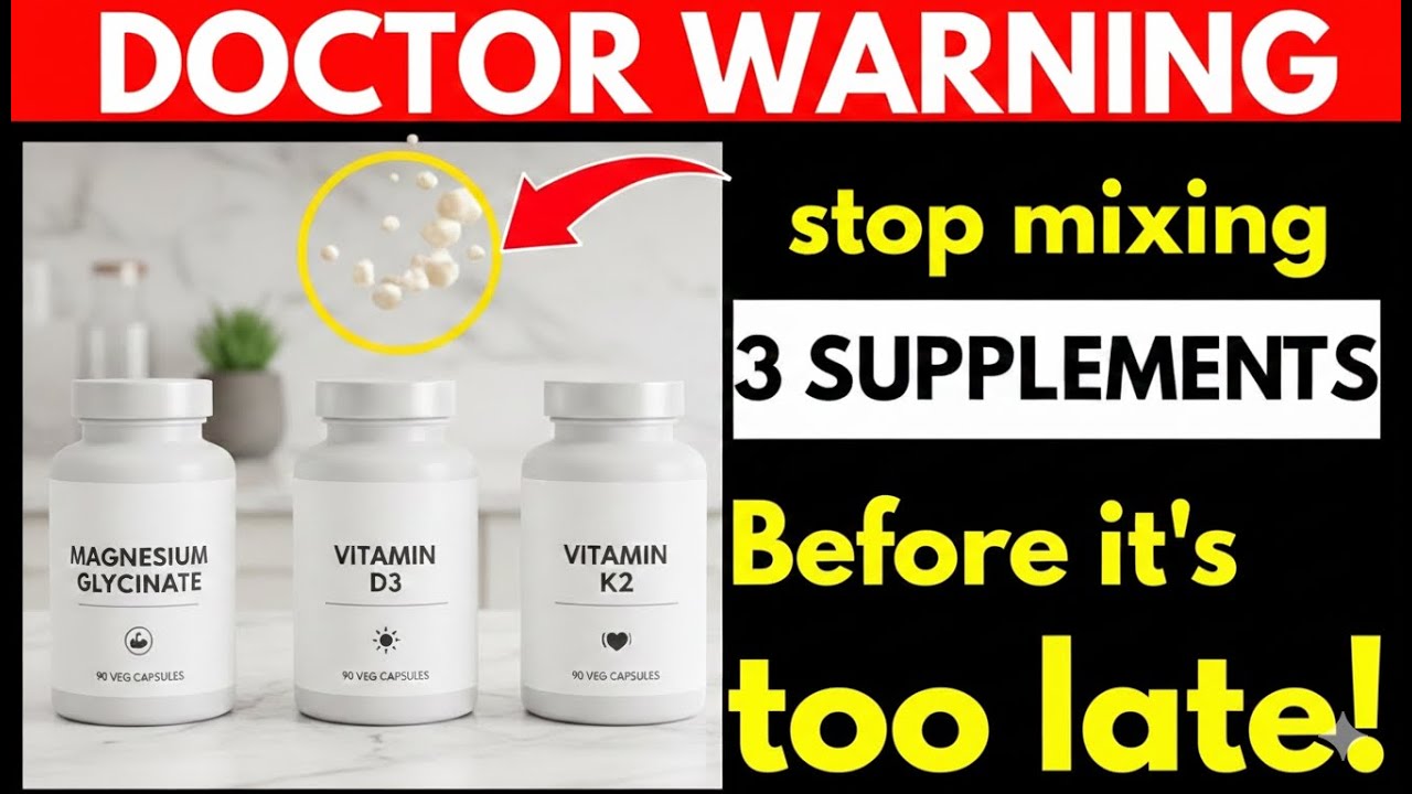 Over 60? NEVER Take Magnesium Glycinate, Vitamin D3 & K2 Together before Watching This!