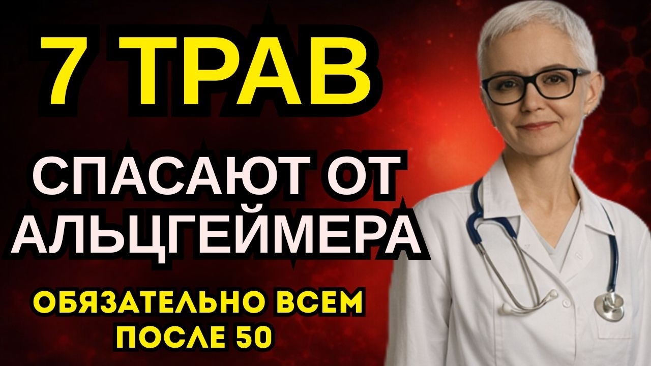 7 ТРАВ, которые нужно принимать ежедневно каждому пожилому пенсионеру для омоложения клеток мозга