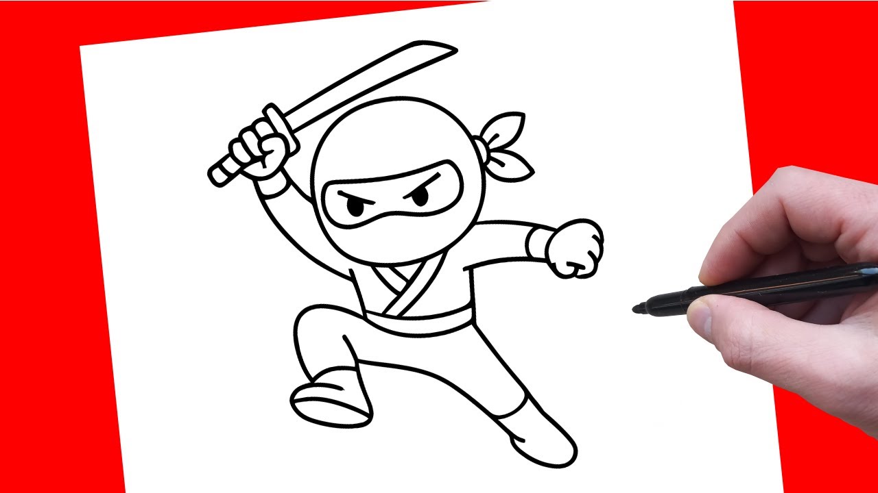 How To Draw a Ninja | Easy Step-By-Step Drawing Tutorial for Beginners