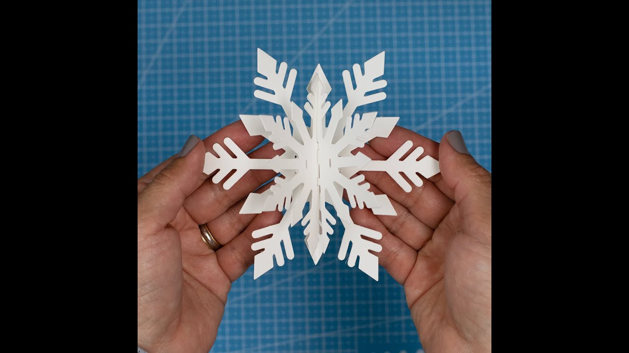 Spellbinders Pop-Up Snowflake для #изготовлениякарт и #бумажногодела