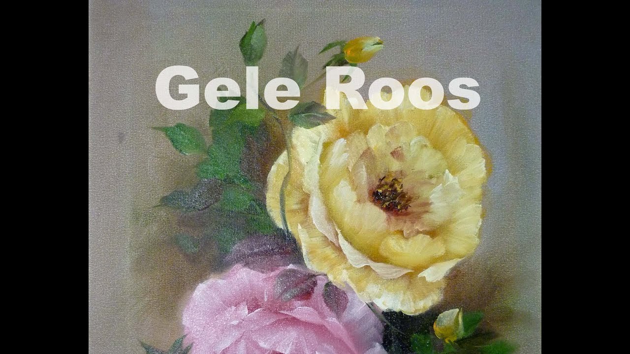 Hoe schilder je een gele Roos, in de Gary Jenkins stijl.