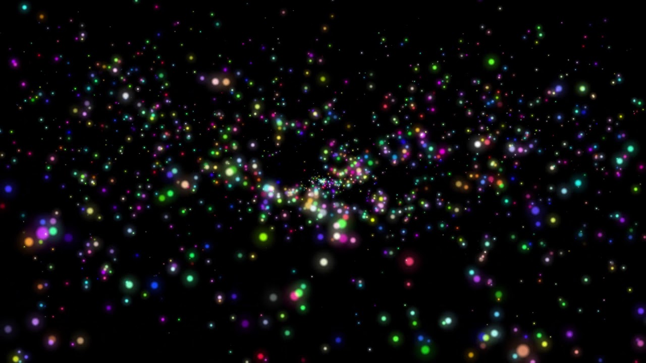 No Copyright Color Motion Particles Black Screen Background