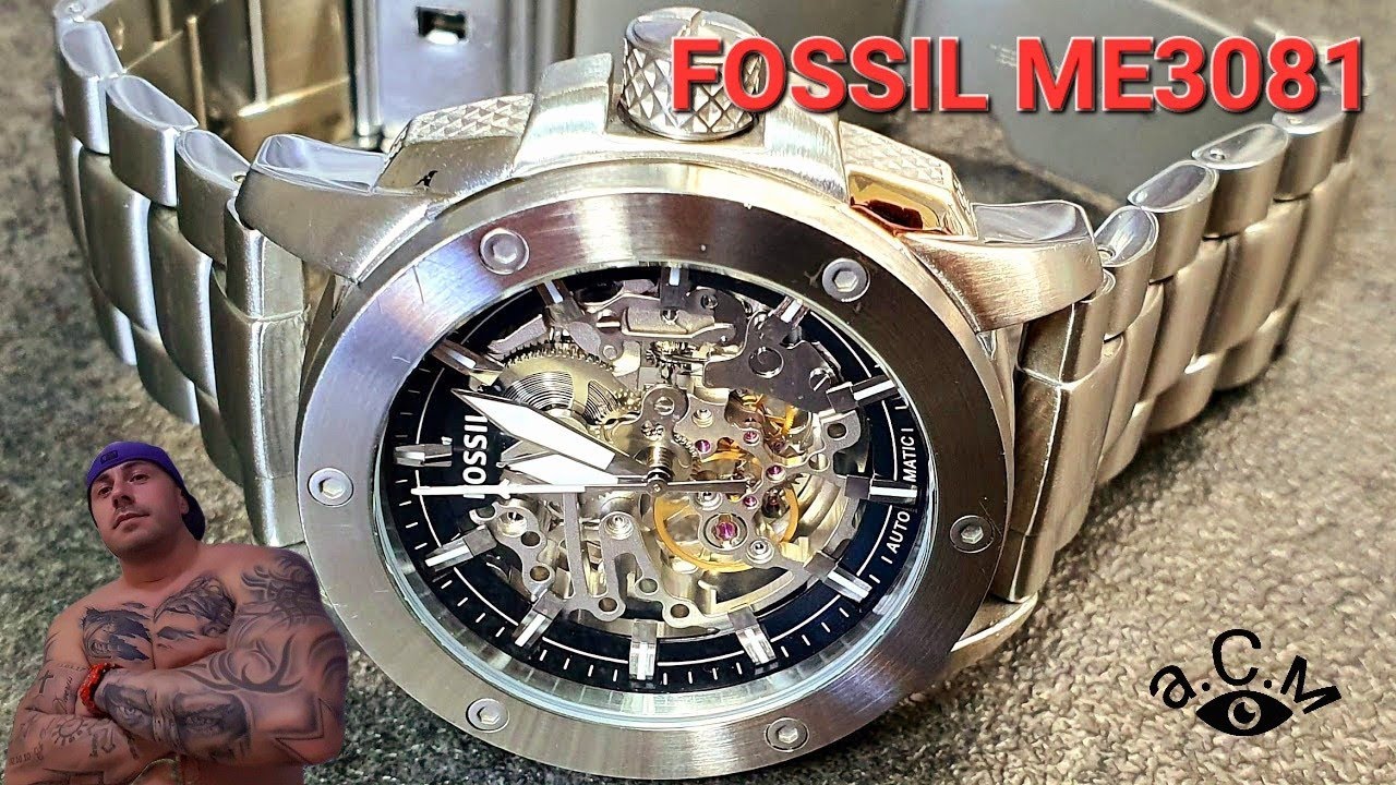 FOSSIL ME3081 МЕХАНИЧЕН АВТОМАТИЧЕН СКЕЛЕТОН ЧАСОВНИК - АЛЕКСАНДЪР СЕНЬОР МИТОВ а.С.м