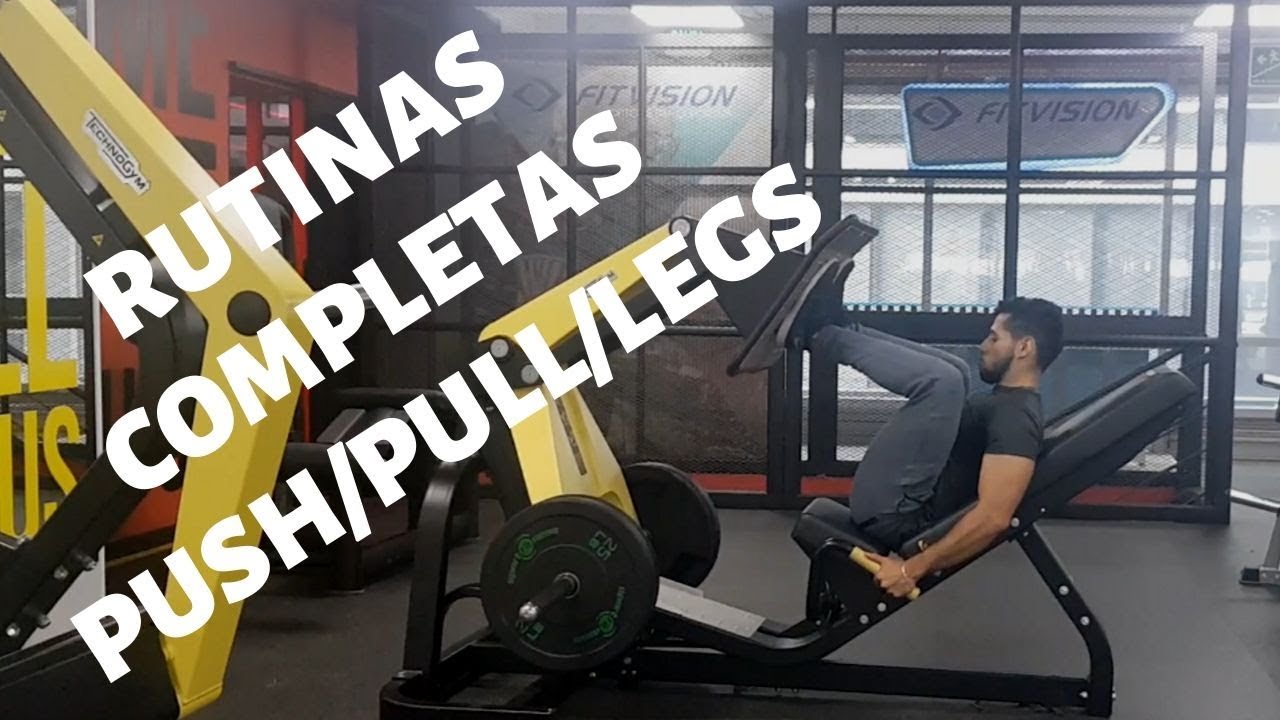 Entrenamiento de 3 veces por semana push pull legs