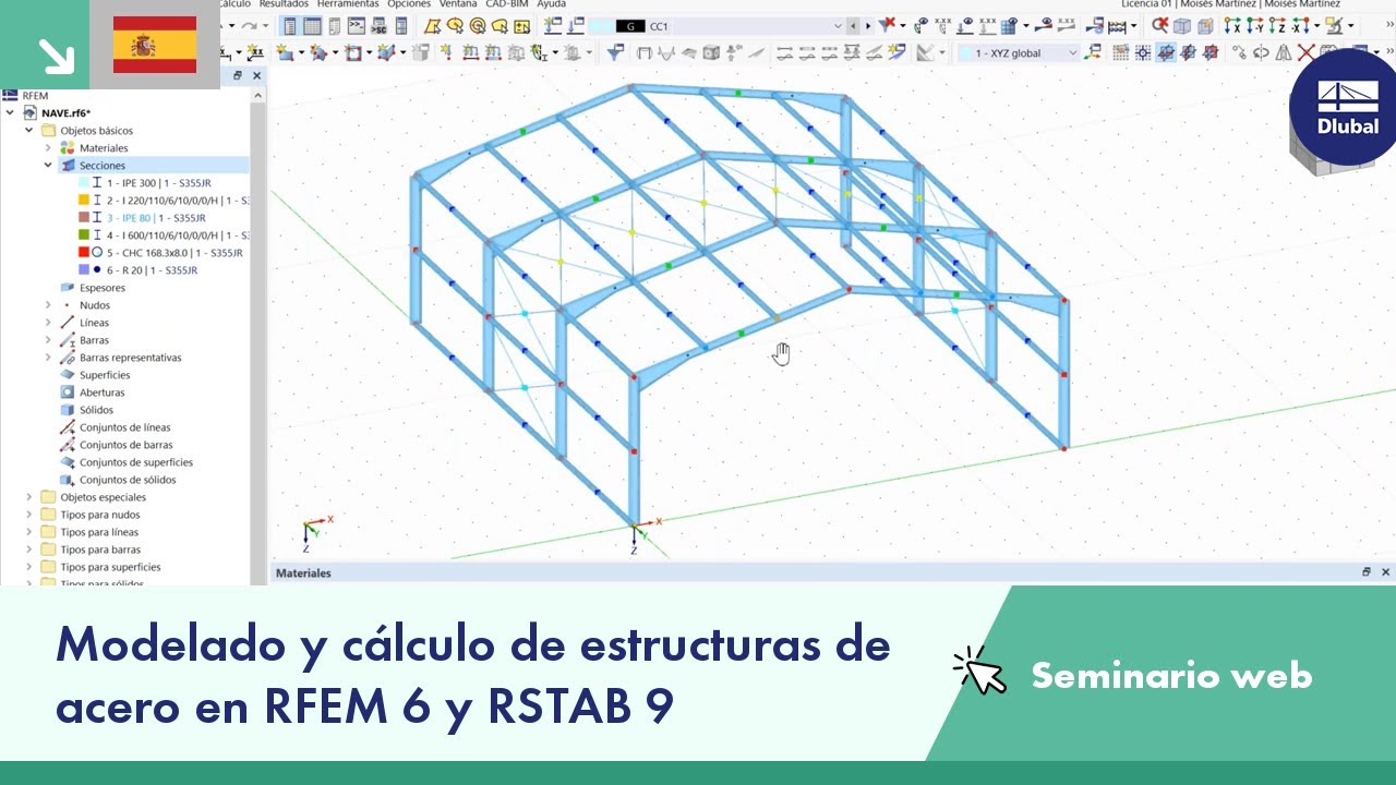 Modelado y cálculo de estructuras de acero en RFEM 6 y RSTAB 9 | 2022-01-27