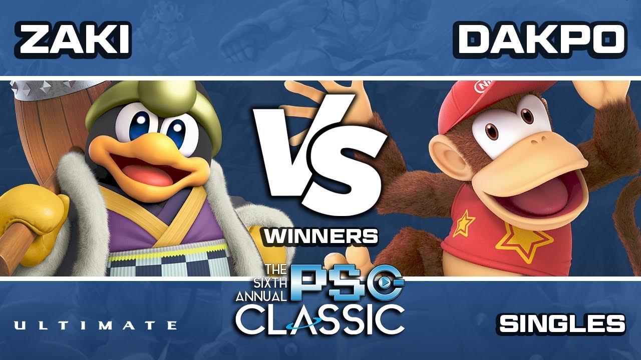 PSG Classic 2019 Smash Ultimate Geki | Zaki (King Dedede) vs TLOC|Dakpo (Diddy Kong) Winners Round 4