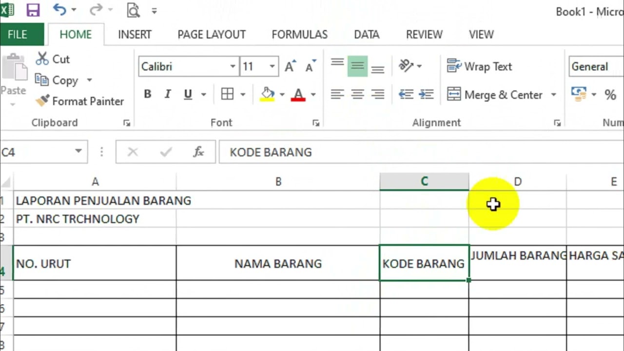 PJJ INFORMATIKA KELAS 8 MATERI MICROSOFT EXCEL MENU ALIGNMENT