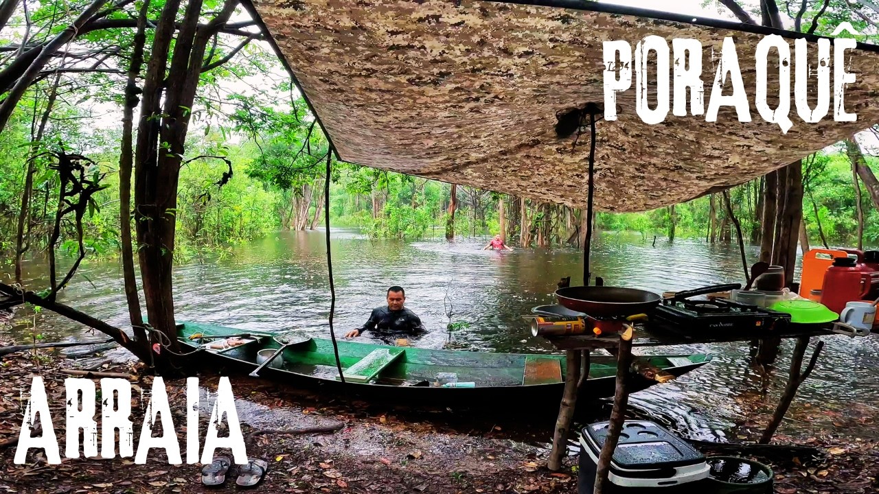 ARRAIA NO CAFÉ E PEIXE ELÉTRICO NO ALMOÇO? O acampamento mais louco que já fizemos na AMAZÔNIA 