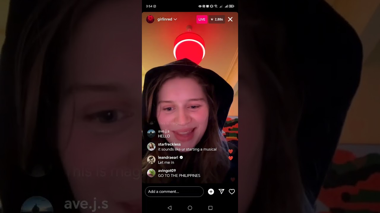 Quick girl in red Instagram live (6/16/2024)