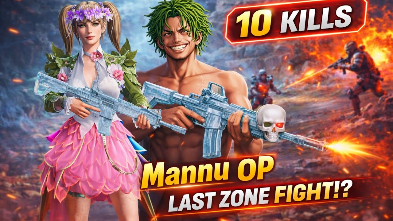 Last Zone Me Dono Side Se War 🔥 | Mannu OP 10 Kills#bgmi #mobilegame #pubg 