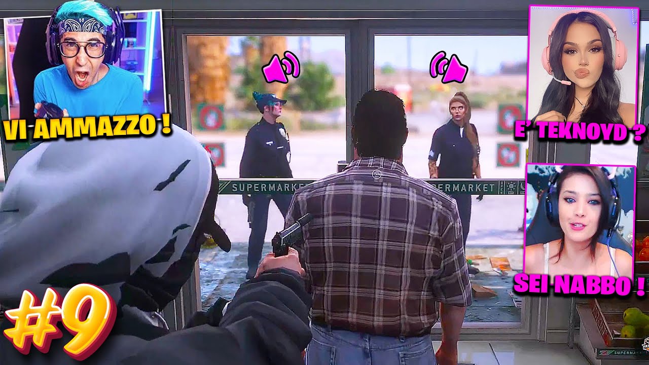 PRIMA RAPINA CONTRO RAGAZZE POLIZIOTTE su GTA5 RP (AROBI ADVENTURE EP.9)