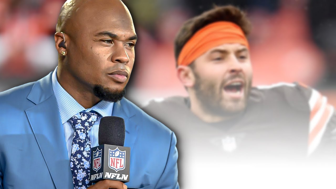 Steve Smith gives his thoughts on the Baker Mayfield rumors coming to the Panthers ☠️🤣 #shorts