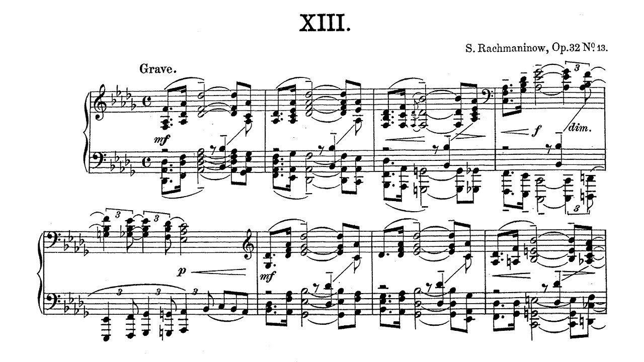 Rachmaninoff: Prelude Op. 32 No. 13 in D flat major - Anthony di Bonaventura, 1988