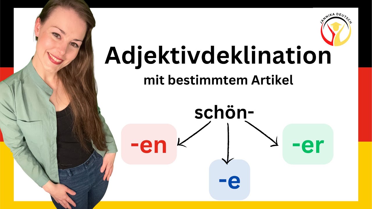 German class // Adjektivdeklination mit der/die/das // German A1/A2/B1/B2/C1 #learngerman