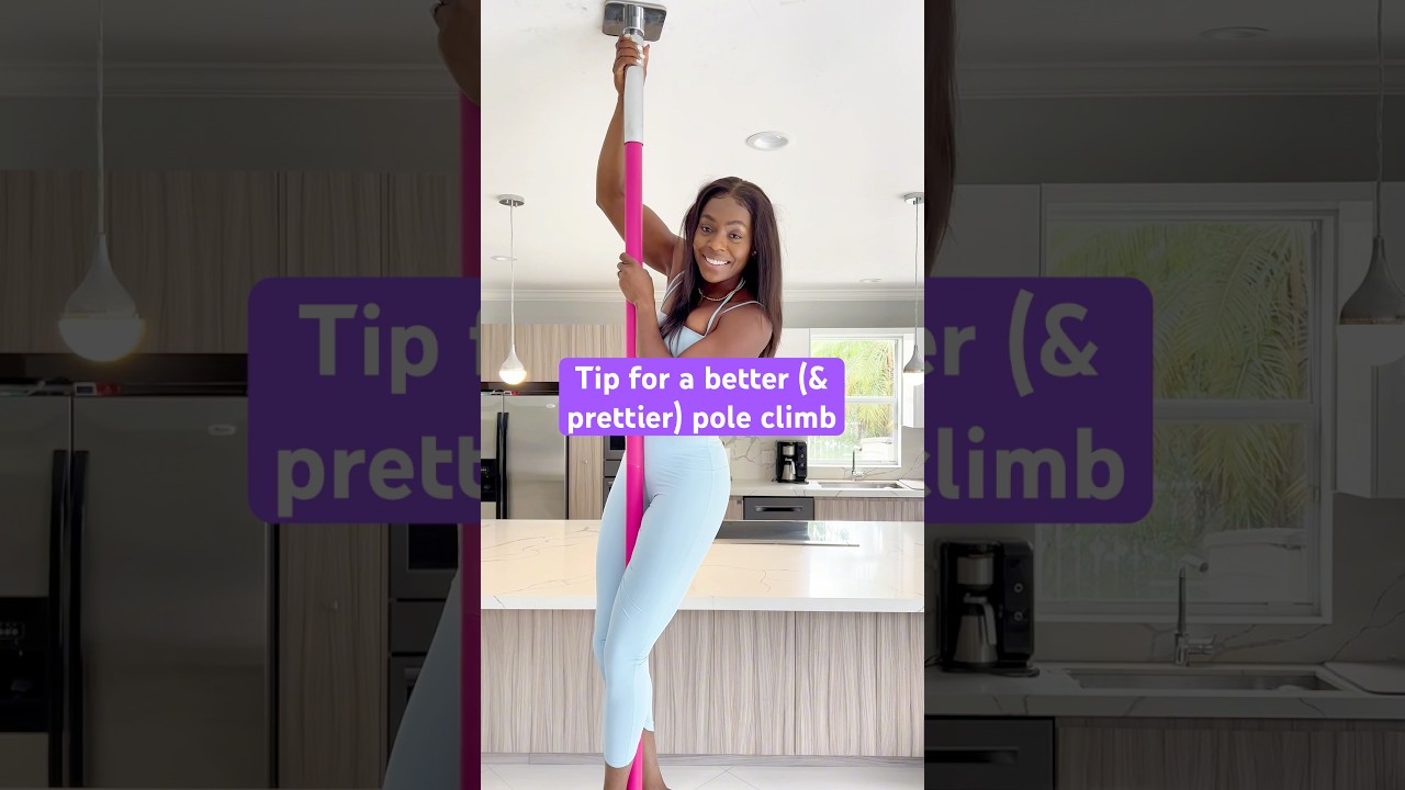 Tip for improving your POLE CLIMB pole tutorial for beginners  #poledancing #poledance #pole