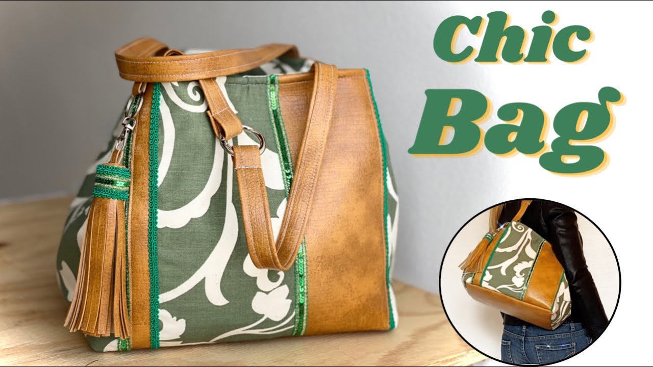 ШИКАРНАЯ СУМКА | Мастер-класс по пошиву сумки из искусственной кожи своими руками | Мастер-класс ...