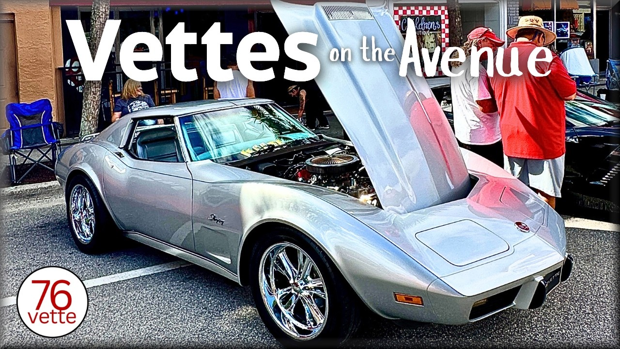 Автомобили C3 на выставке Corvette на Космическом побережье.