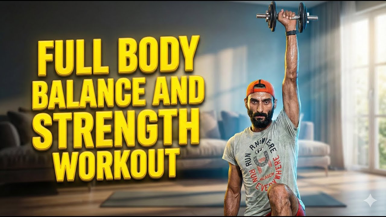Full Body Balance & Strength Workout at Home | Improve Stability