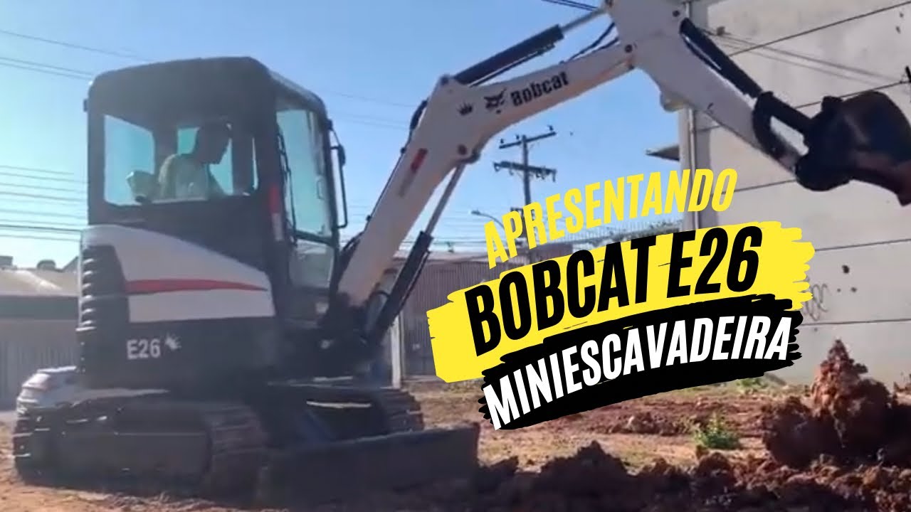 MINIESCAVADEIRA BOBCAT E26