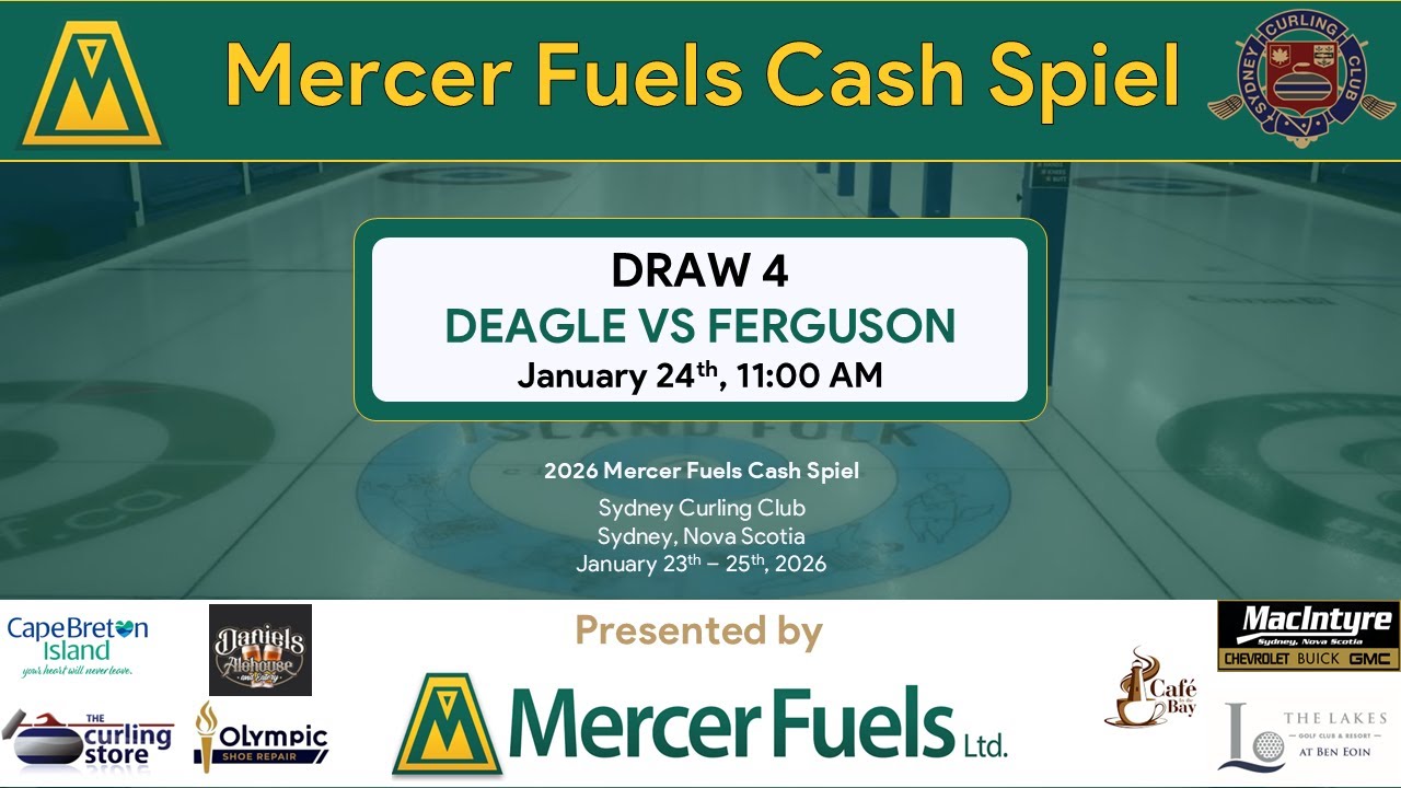 2026 Mercer Fuels Cash Spiel || Draw 4 - Deagle VS Ferguson