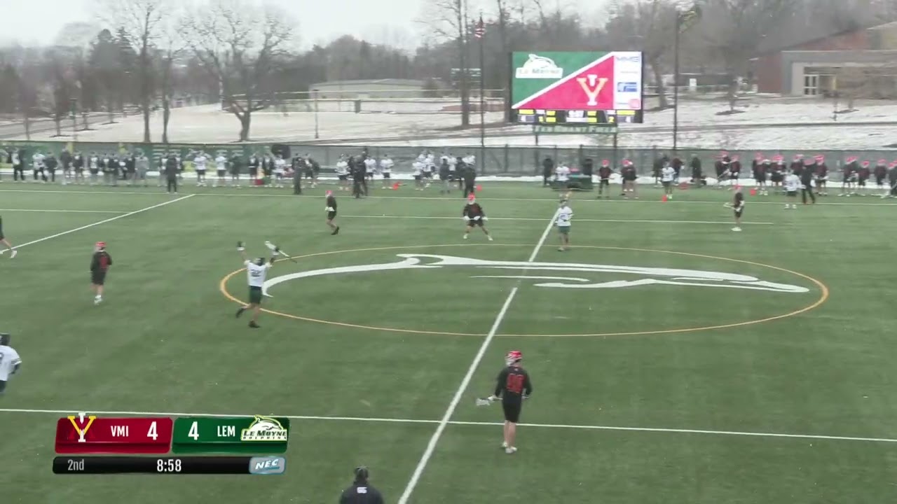 Le Moyne Men's Lacrosse Highlights Vs. VMI