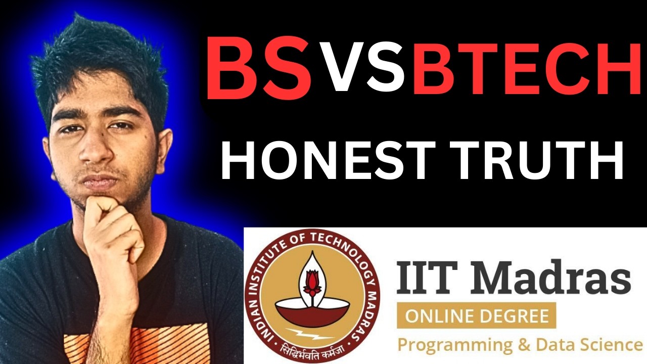 IIT Madras Online BS VS Offline BTech! Is it a Scam?? Future of Data Science & AI, My Honest Opinion