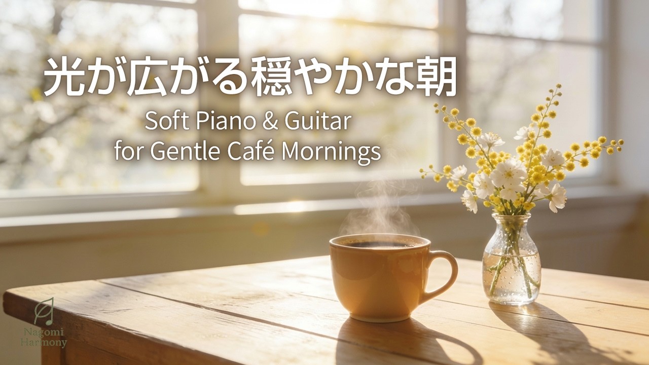 【リラックスBGM】光が広がる穏やかな朝｜Soft Morning Window｜Soft Piano & Guitar for Gentle Café Mornings