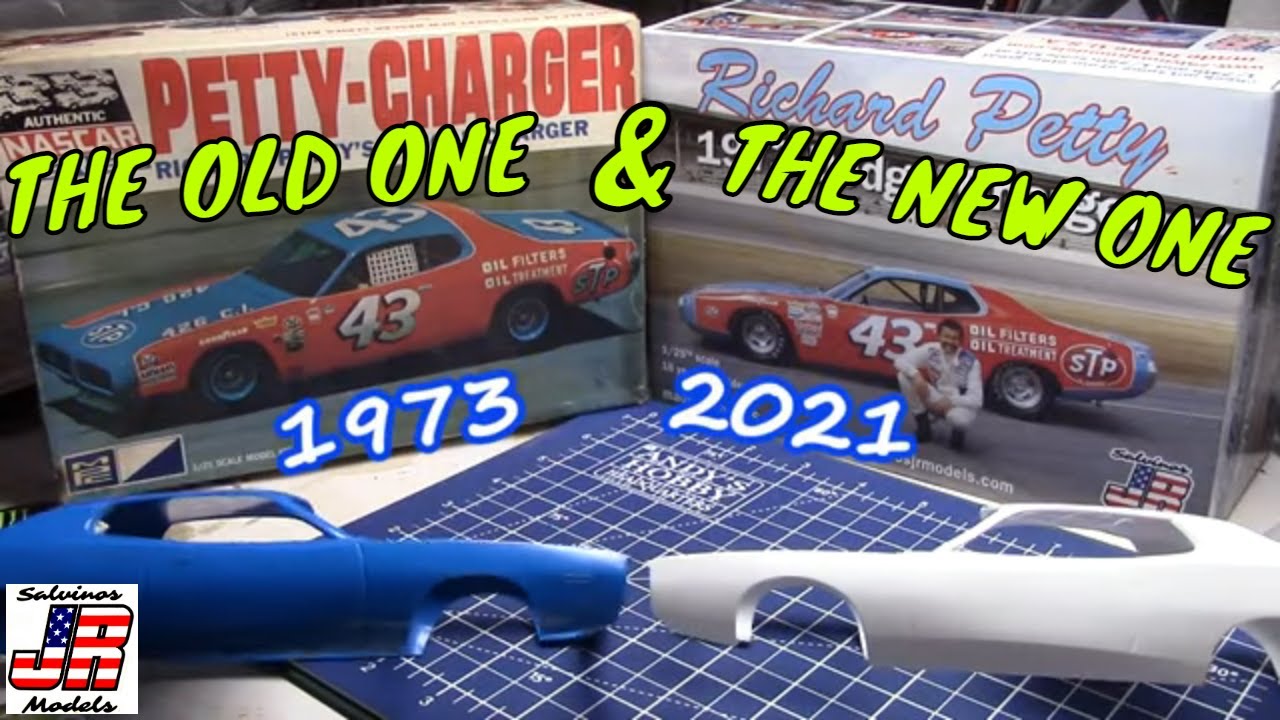 Ep. 82 1973 Petty Charger Model Kit Comparison. (Salvino's JR with the MPC)